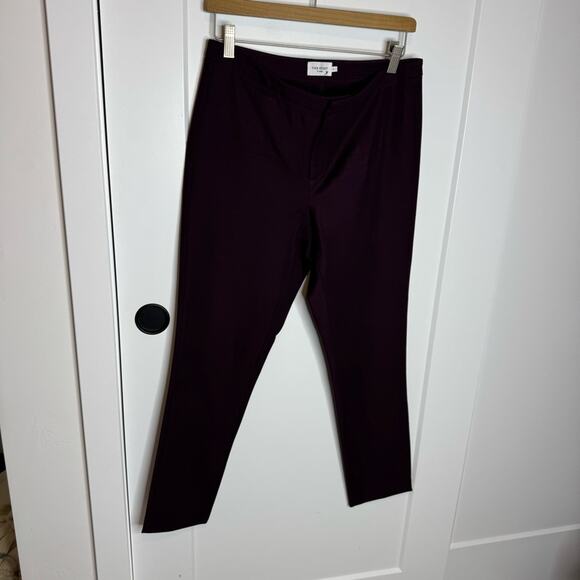 The Reset R Label Purple Wine High Rise Slim Skinny Dress Pants Trousers Medium - Picture 3 of 6